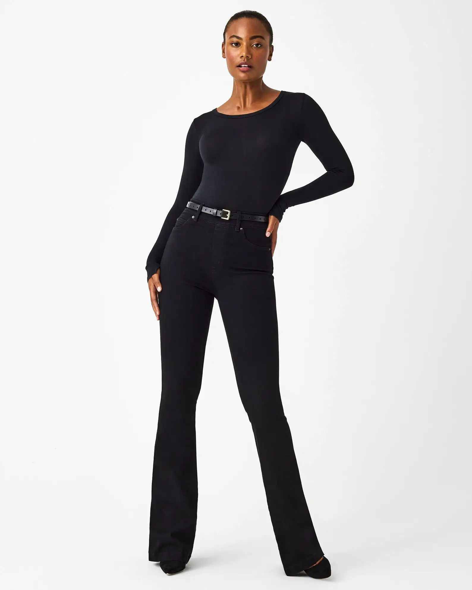 Spanx Flare Jeans Clean Black