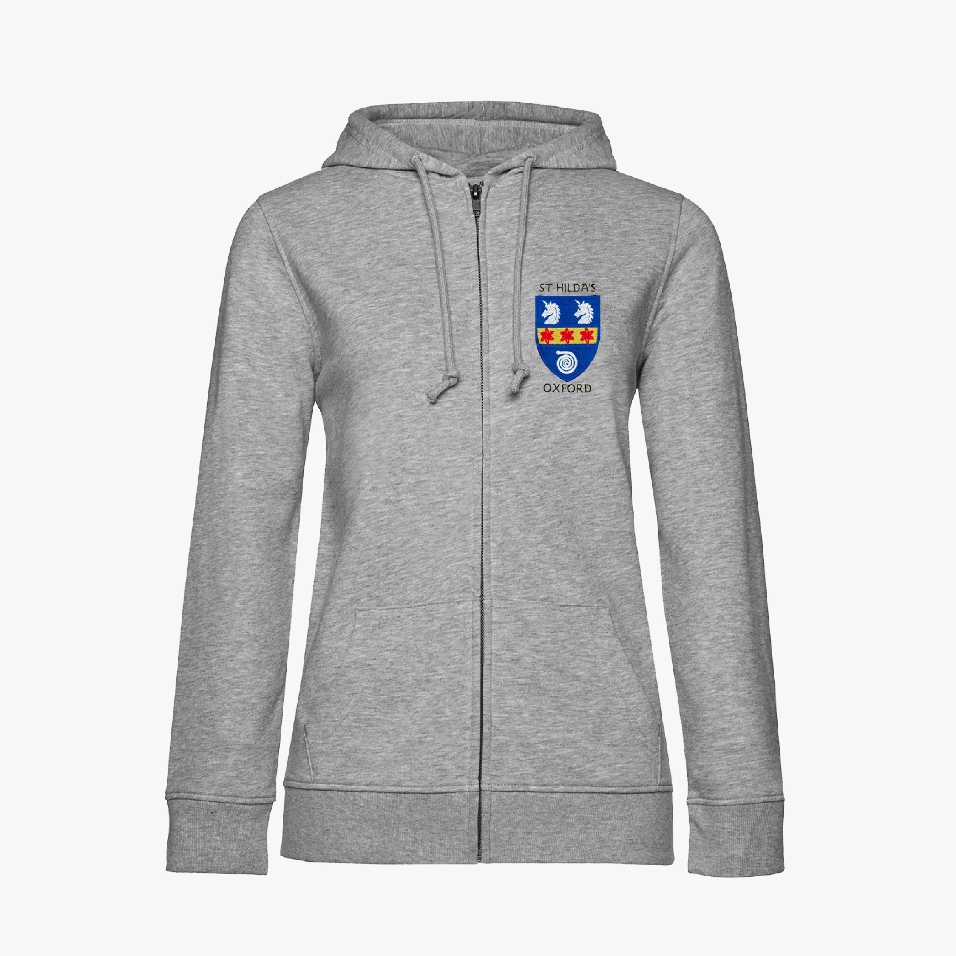 St Hilda's College Ladies Organic Embroidered Zip Hoodie