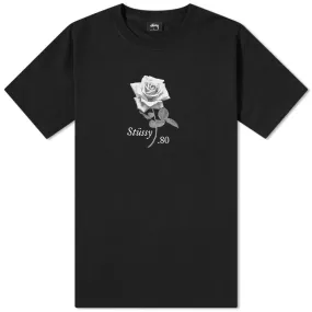 Stussy 80 Rose Pigment Dyed TeeBlack