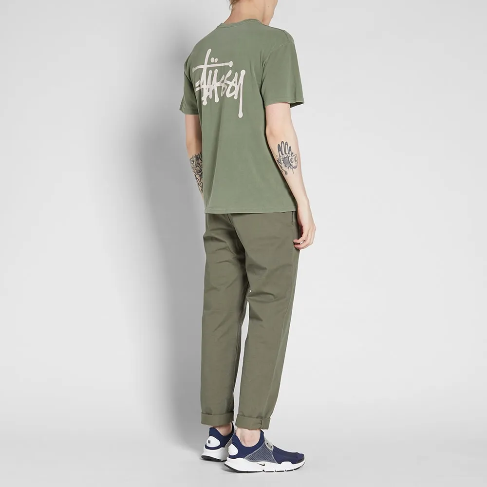 Stussy Pigment Dyed Basic TeeOlive