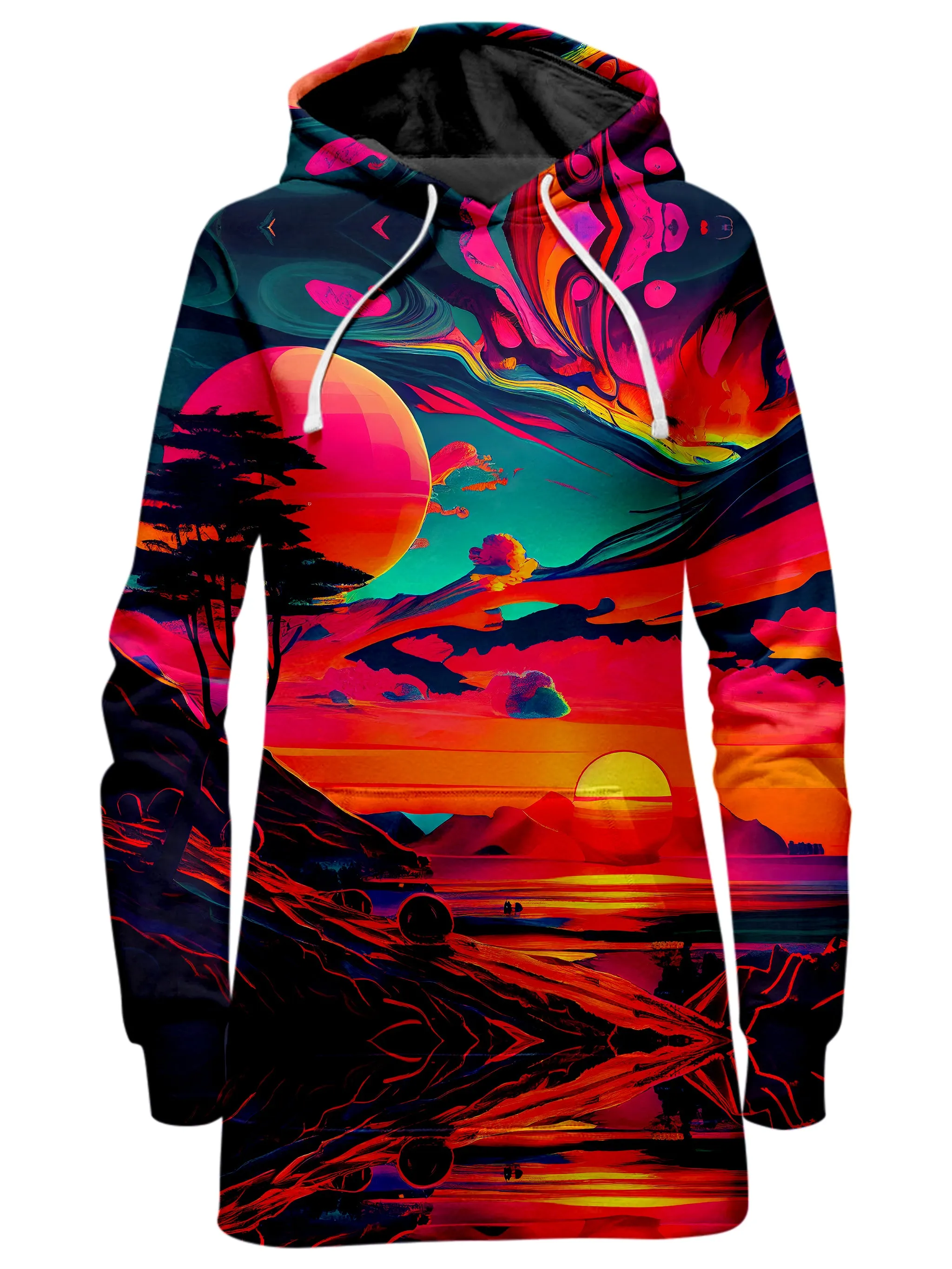 Sunset Melt Hoodie Dress and Leggings Combo