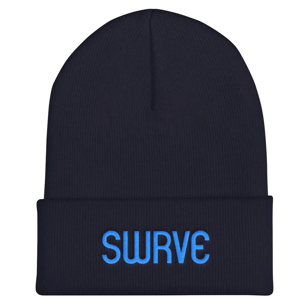 swrve 1968 CYAN embroidered beanie