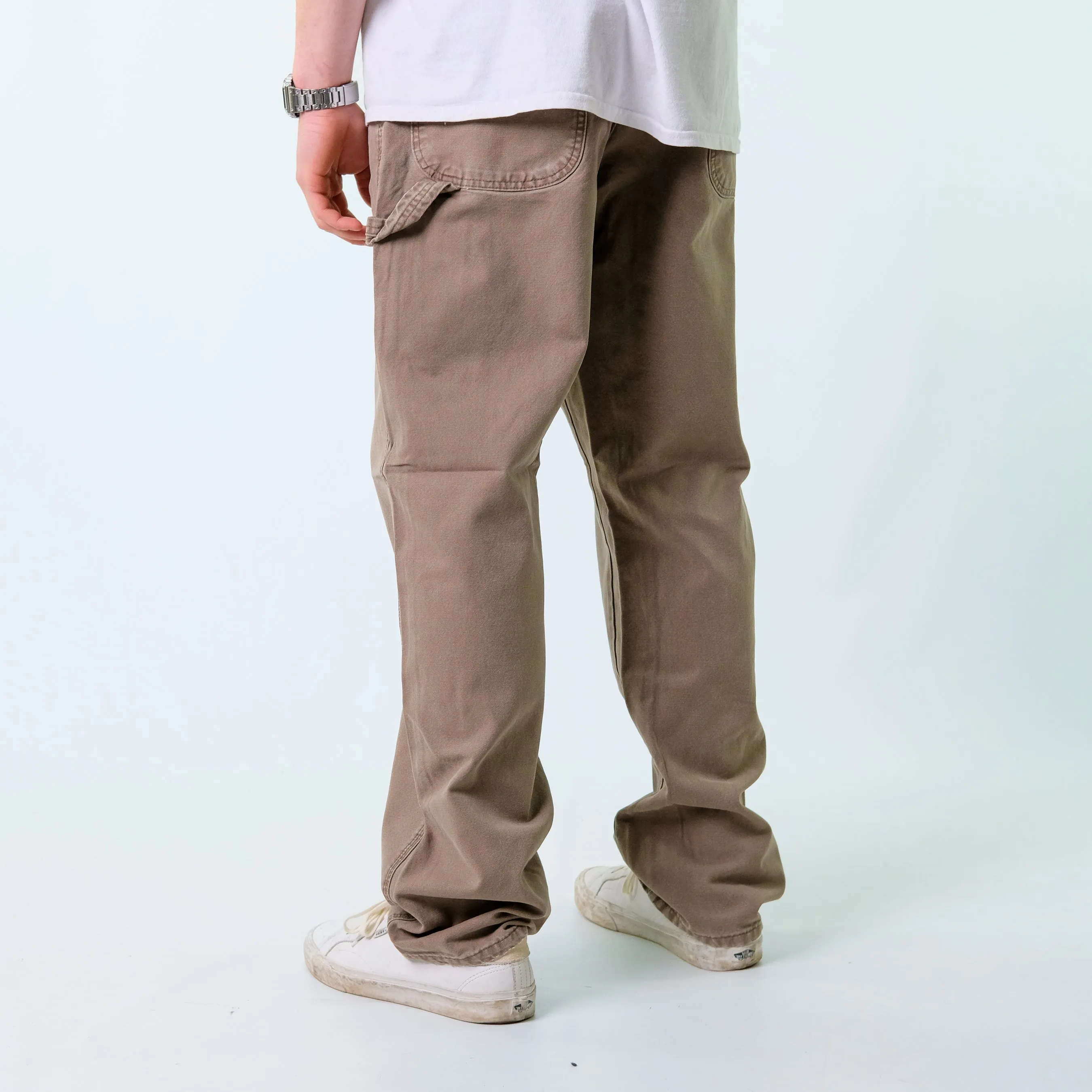 Tan y2ks  Denim Carpenter Baggy Jeans Pants (36x34)