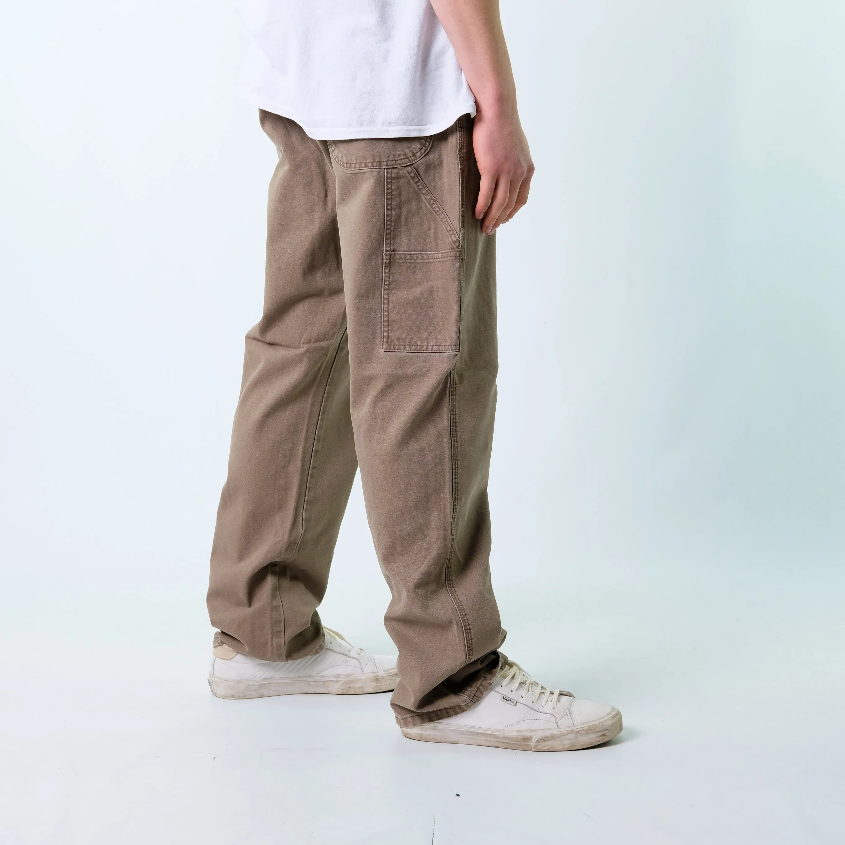 Tan y2ks  Denim Carpenter Baggy Jeans Pants (36x34)