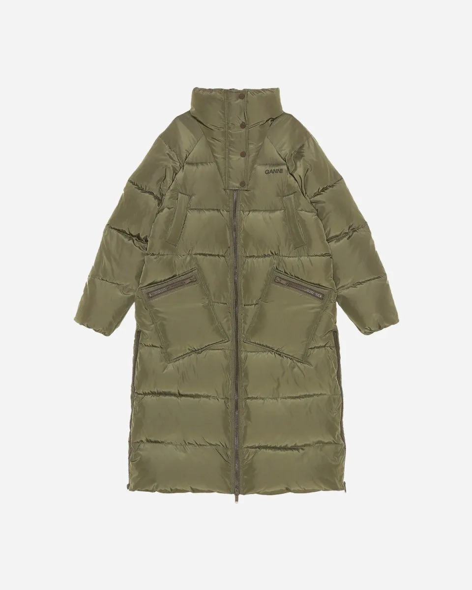 Tech Puffer Oversized Coat - Kalamata