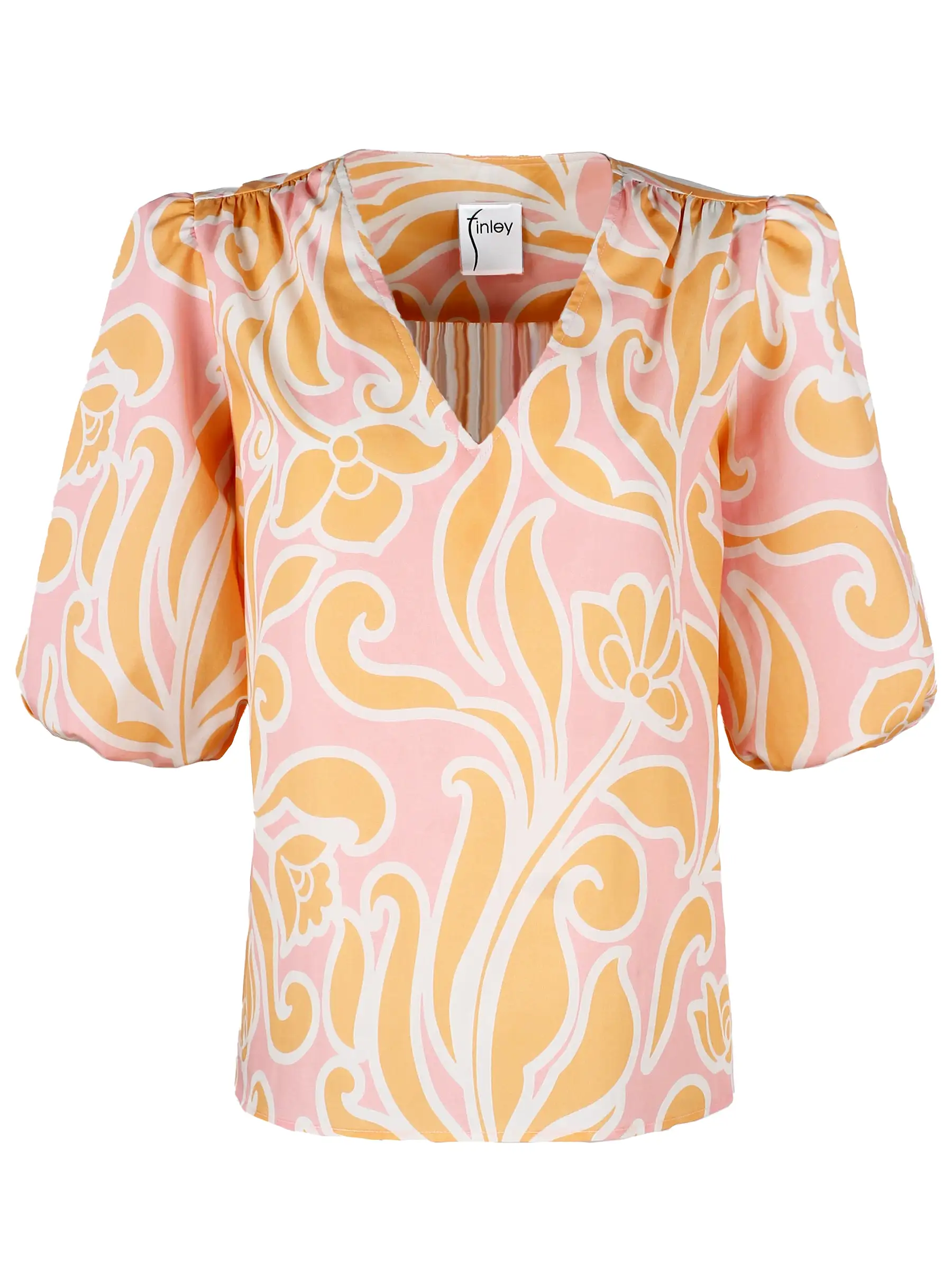 Tish Top Pink/Orange Sunshine Scroll