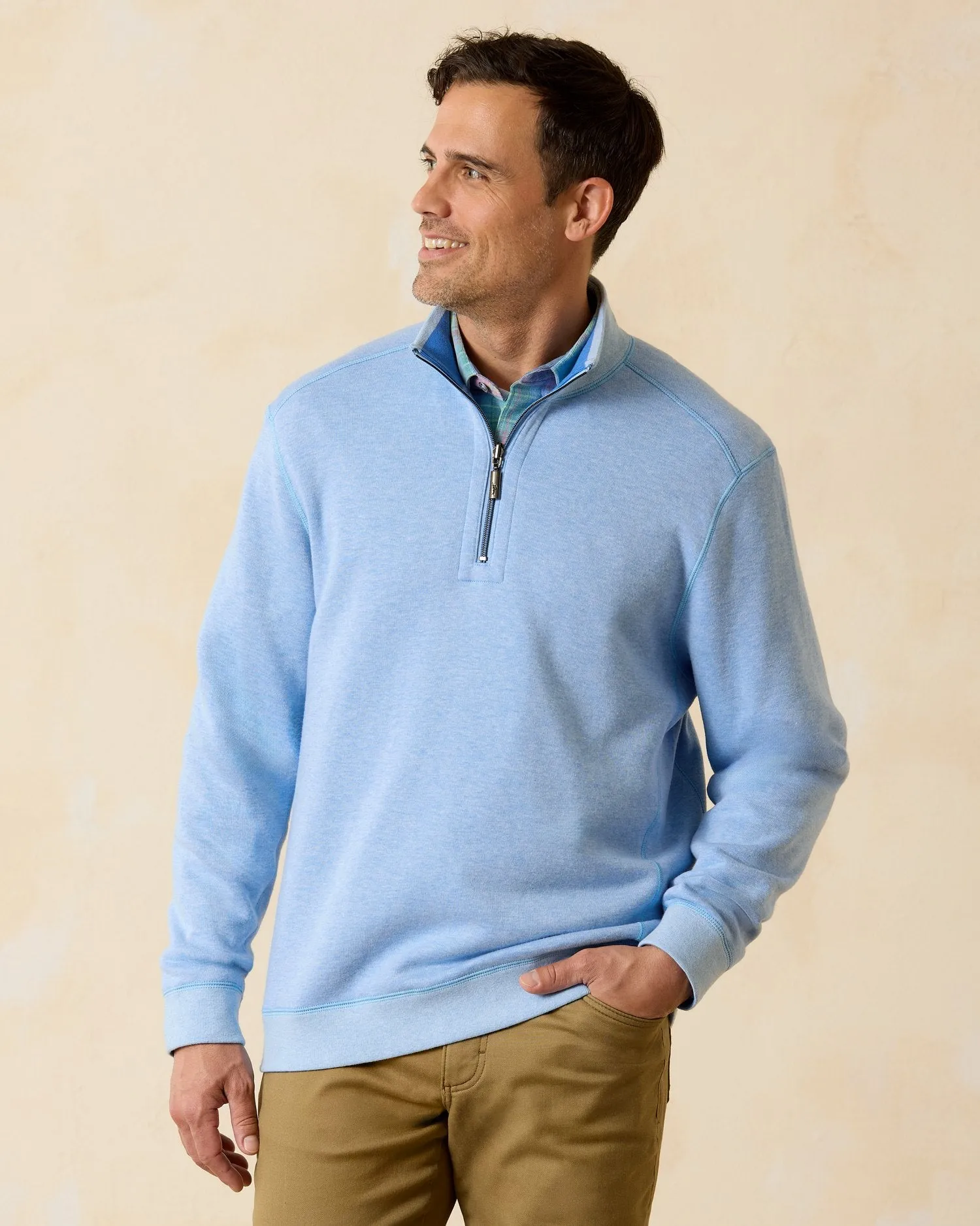 Tommy Bahama Flip Coast Half Zip Palace Blue