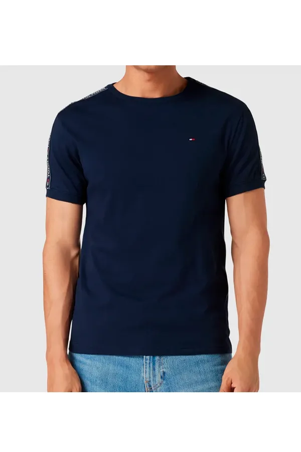 Tommy Hilfiger Logo Sleeve Tee Navy