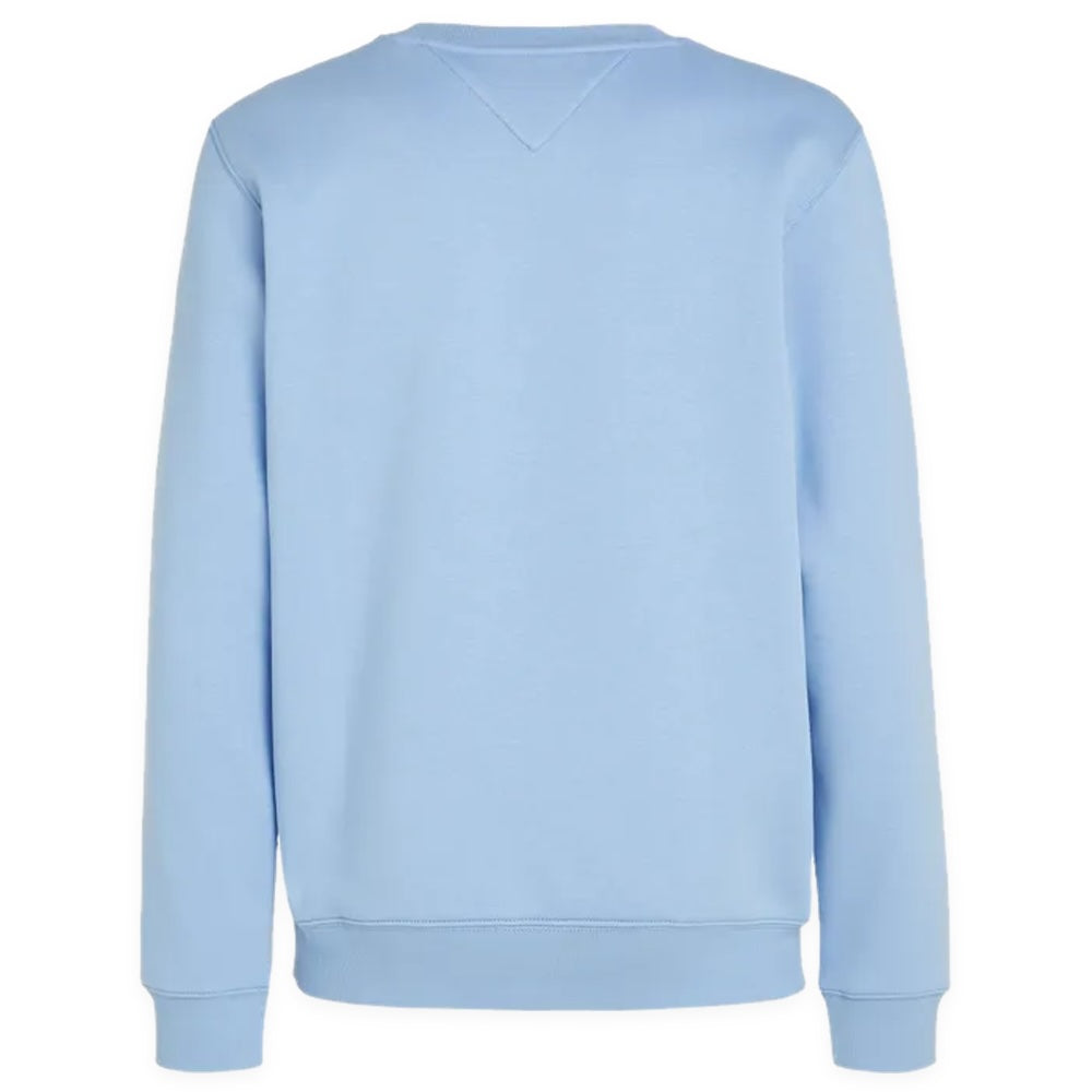 Tommy Jeans Regular Fleece Crew Neck Sweat - Moderate Blue