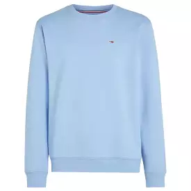 Tommy Jeans Regular Fleece Crew Neck Sweat - Moderate Blue