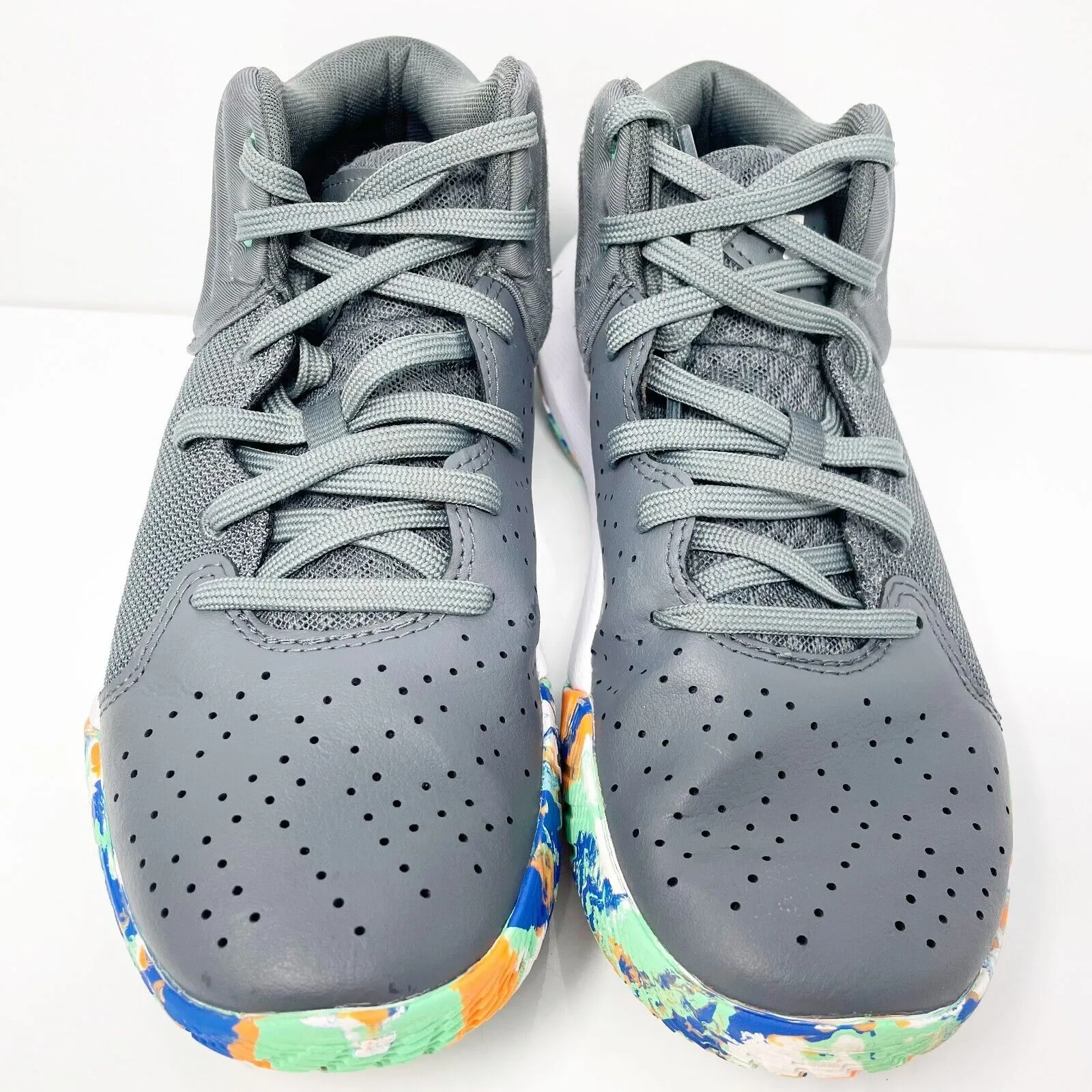 Under Armour Boys Jet 21 3024794-111 Gray Basketball Shoes Sneakers Size 5Y