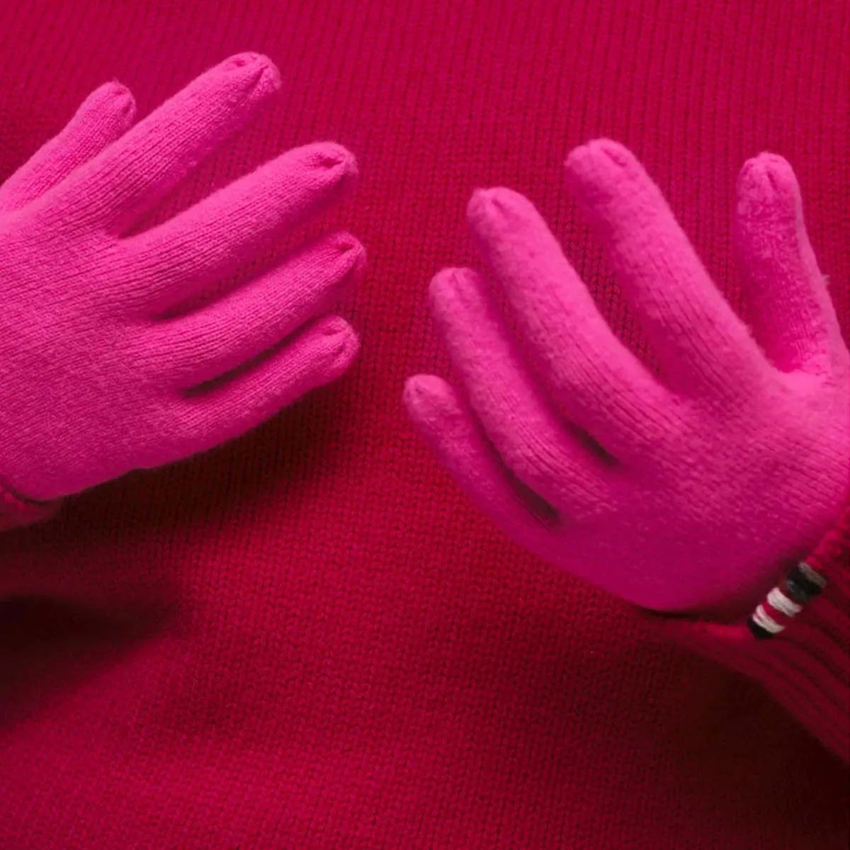 unisex Extreme Cashmere Sensa Cashmere Gloves - Fluo Pink