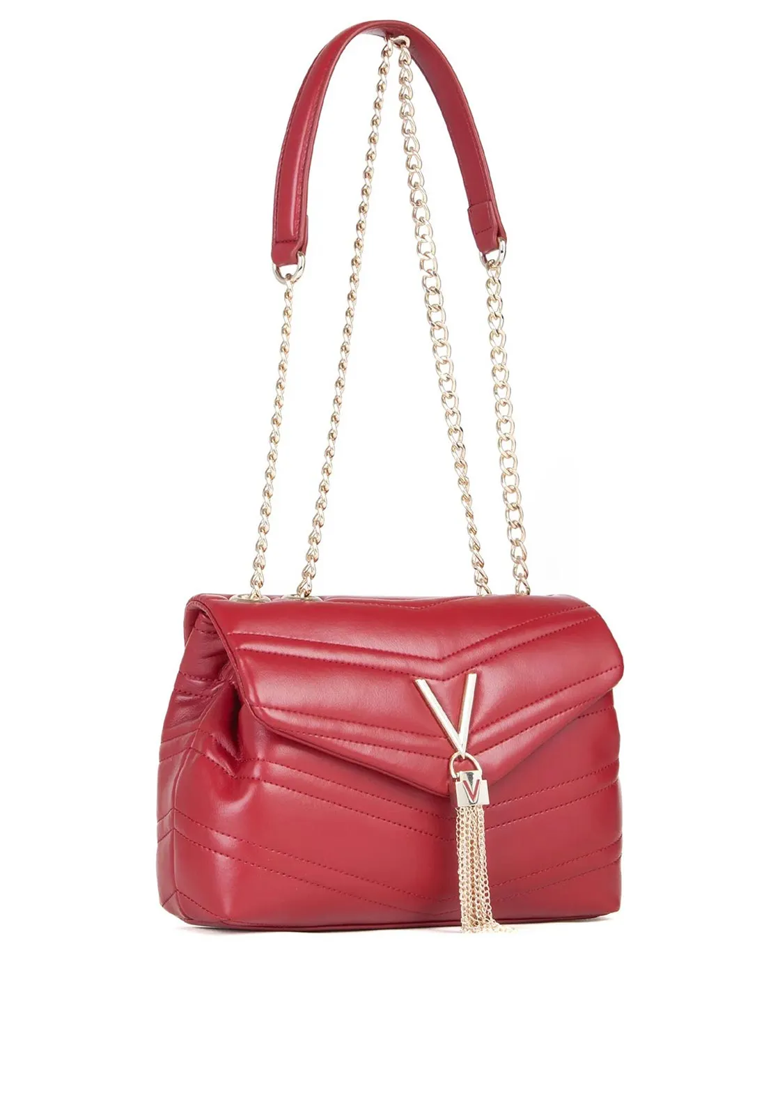 Valentino Privilege Tassel Detail Shoulder Bag, Red