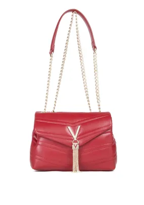 Valentino Privilege Tassel Detail Shoulder Bag, Red