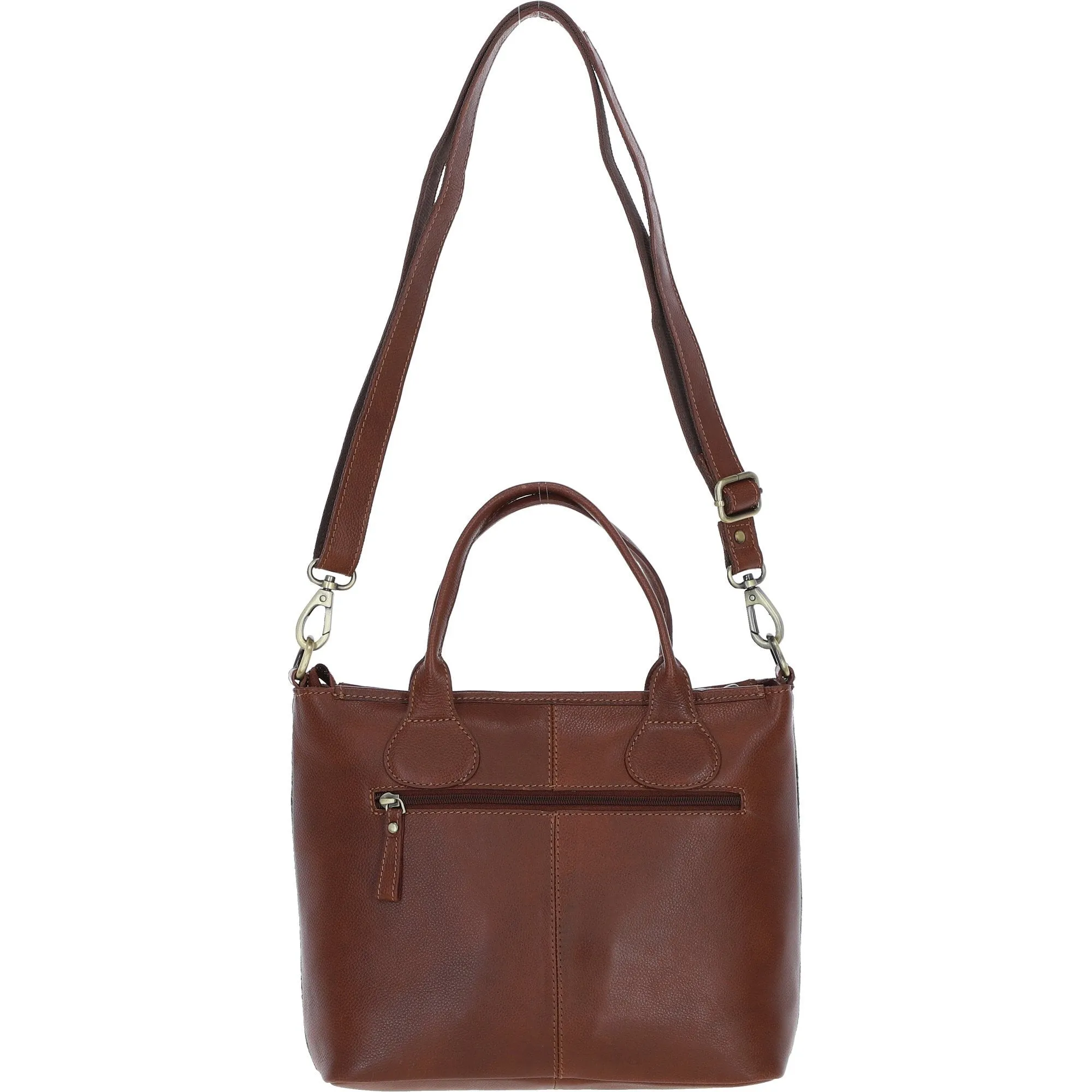 Versatile Ashwood Leather & Harris Tweed Shoulder Bag Tan/Mcload: TW-22-02-TM