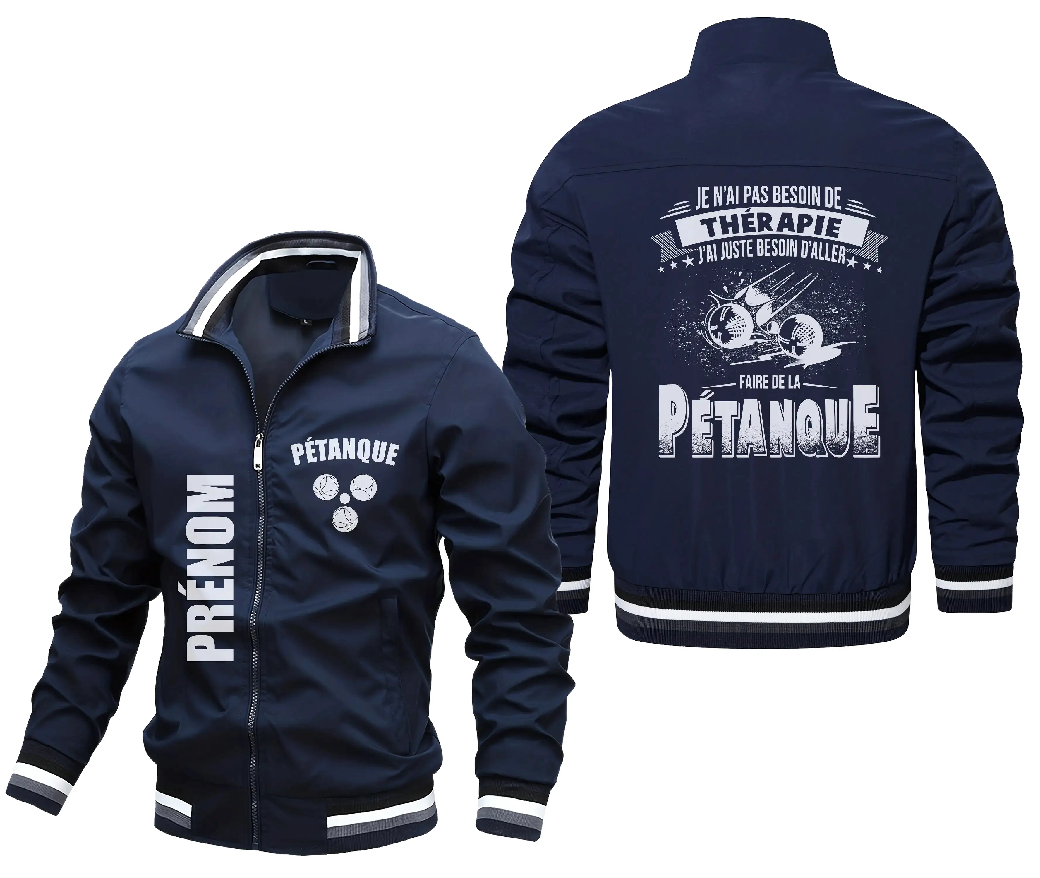 Veste De Sport Bouliste, Je N'ai Pas Besoin De Thérapie, Cadeau Personnalisé Pour Fan De Pétanque - CT15092362