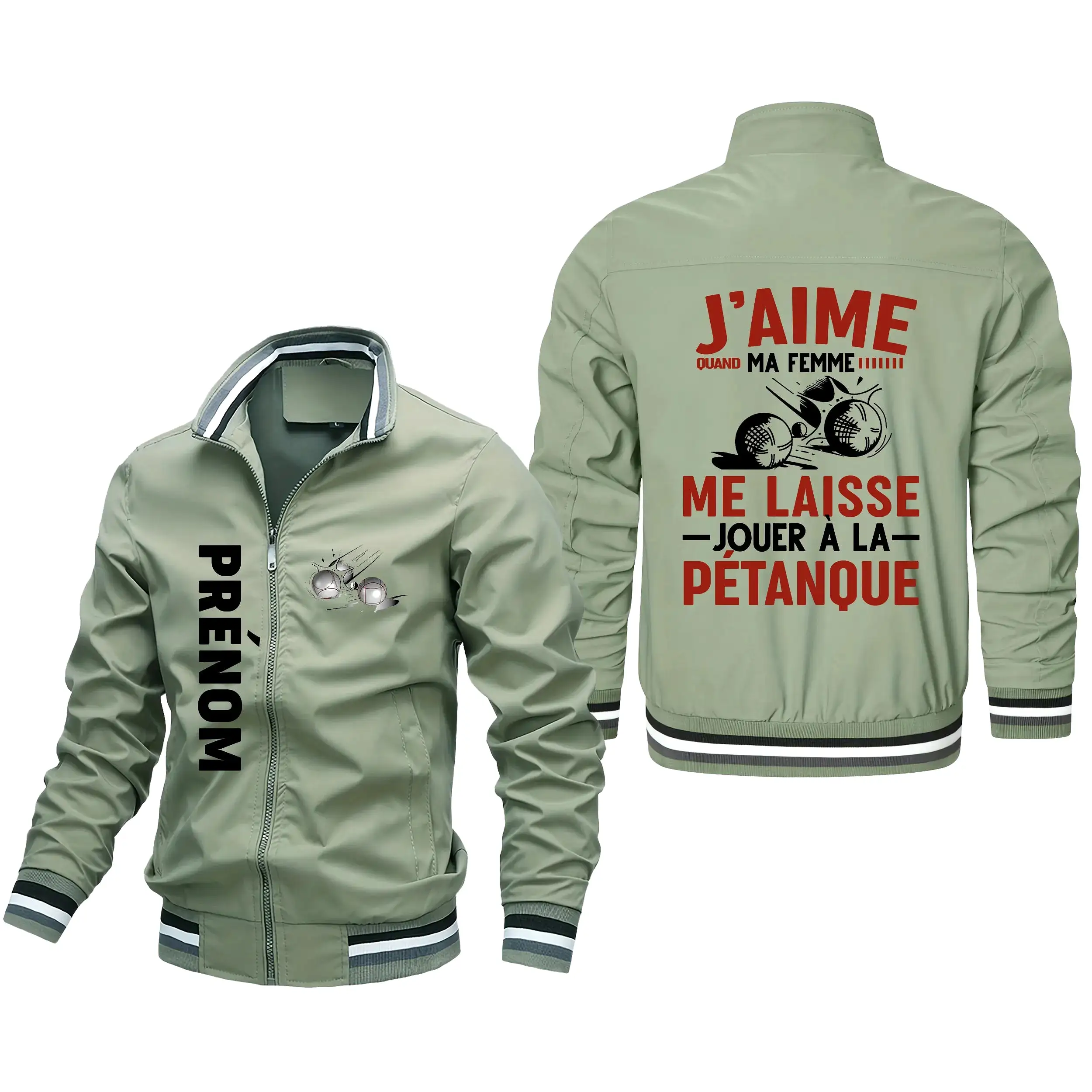 Veste De Sport Personnalisée, J'aime Quand Ma Femme Me Laisse Jouer  La Pétanque - CT10092352