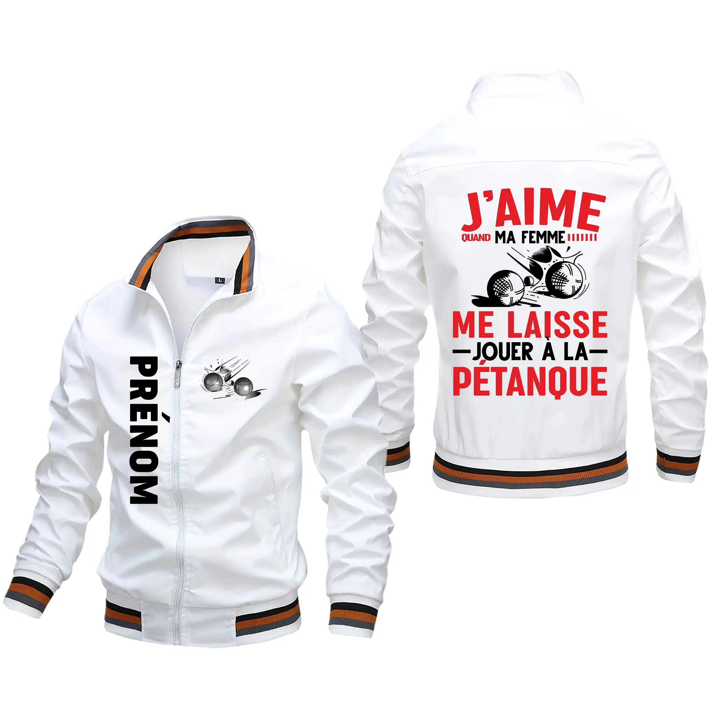 Veste De Sport Personnalisée, J'aime Quand Ma Femme Me Laisse Jouer  La Pétanque - CT10092352