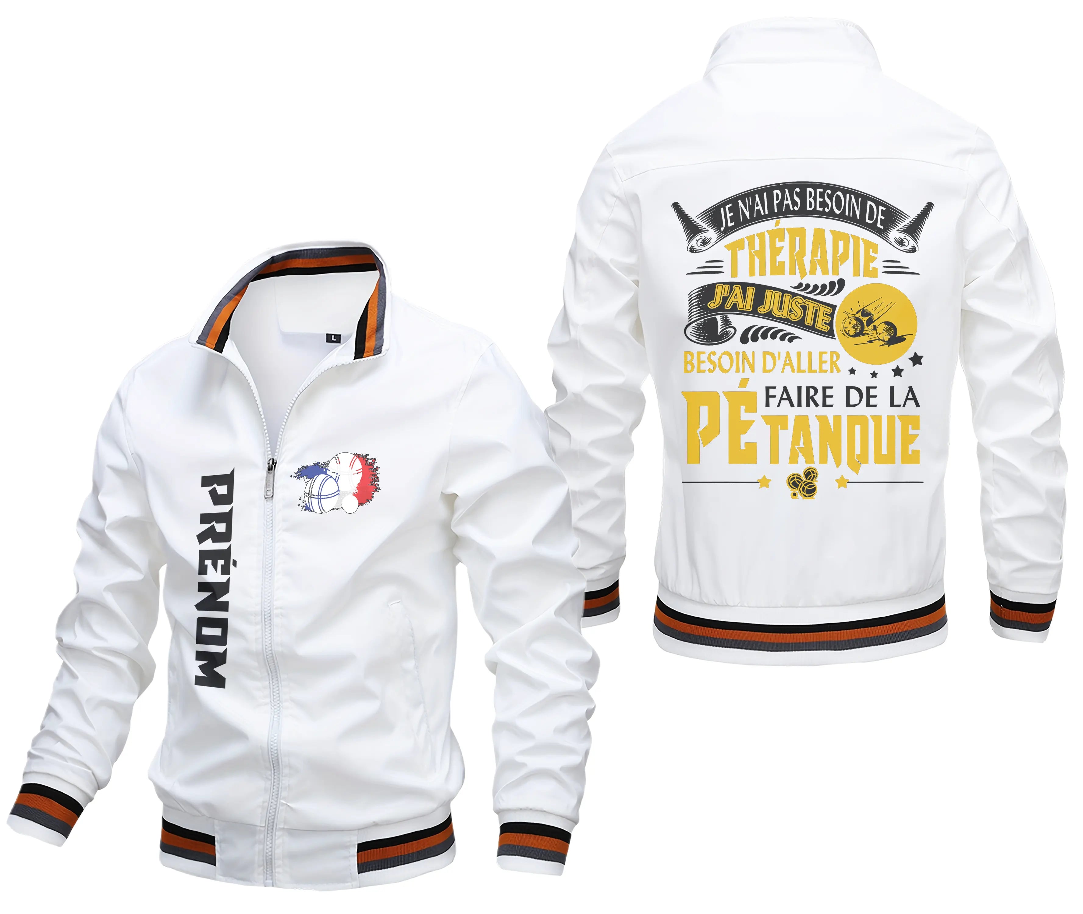 Veste De Sport Pétanque, Je N'ai Pas Besoin De Thérapie, Cadeau Personnalisé Pour Bouliste - CT13092366