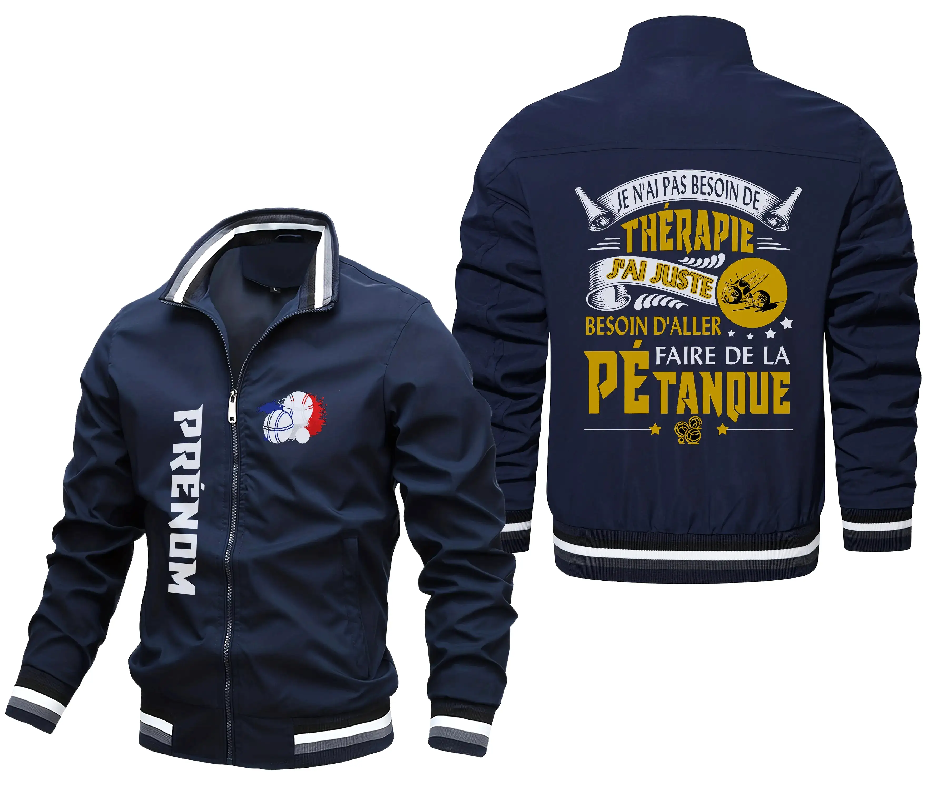 Veste De Sport Pétanque, Je N'ai Pas Besoin De Thérapie, Cadeau Personnalisé Pour Bouliste - CT13092366