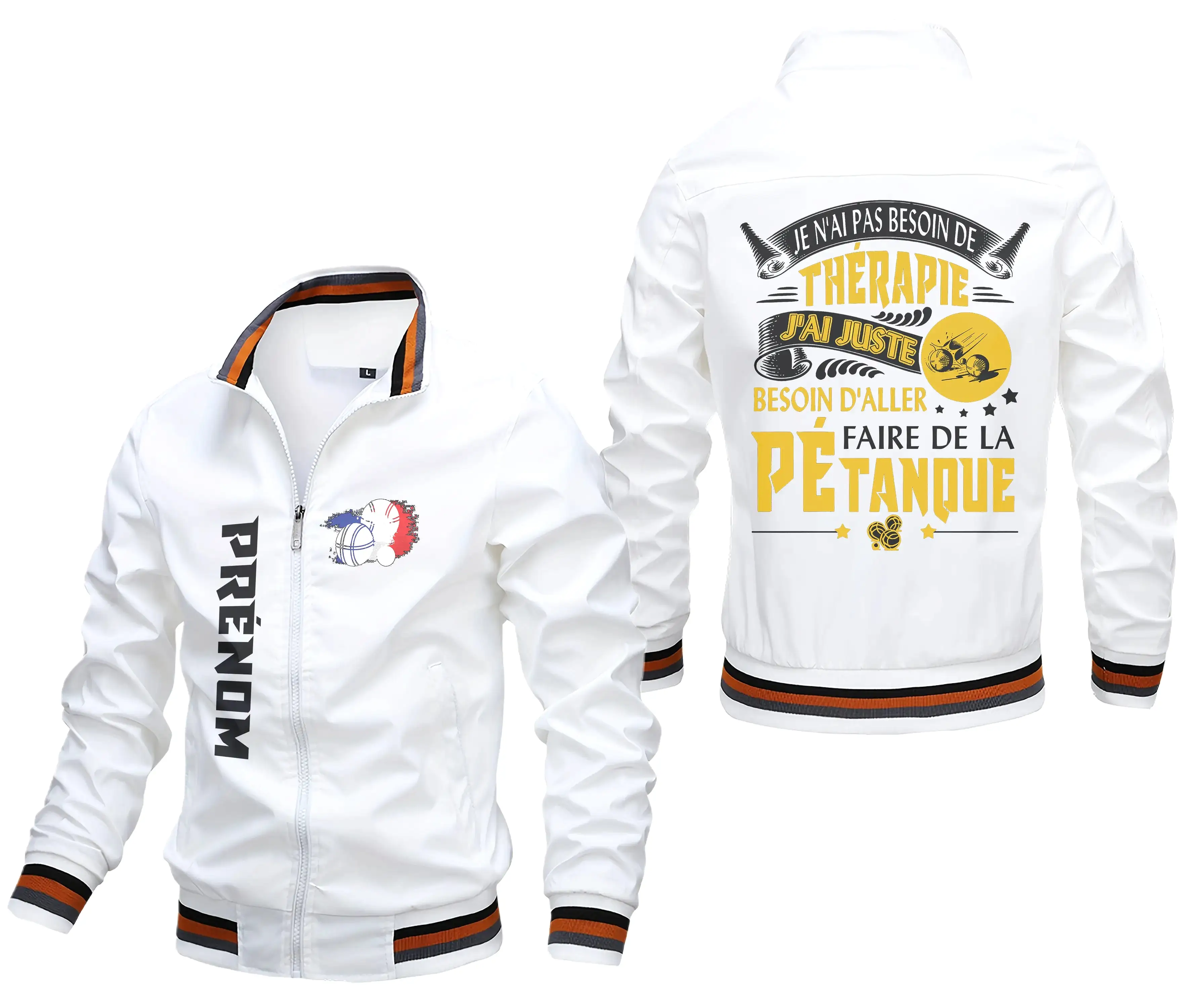 Veste De Sport Pétanque, Je N'ai Pas Besoin De Thérapie, Cadeau Personnalisé Pour Bouliste - CT13092366