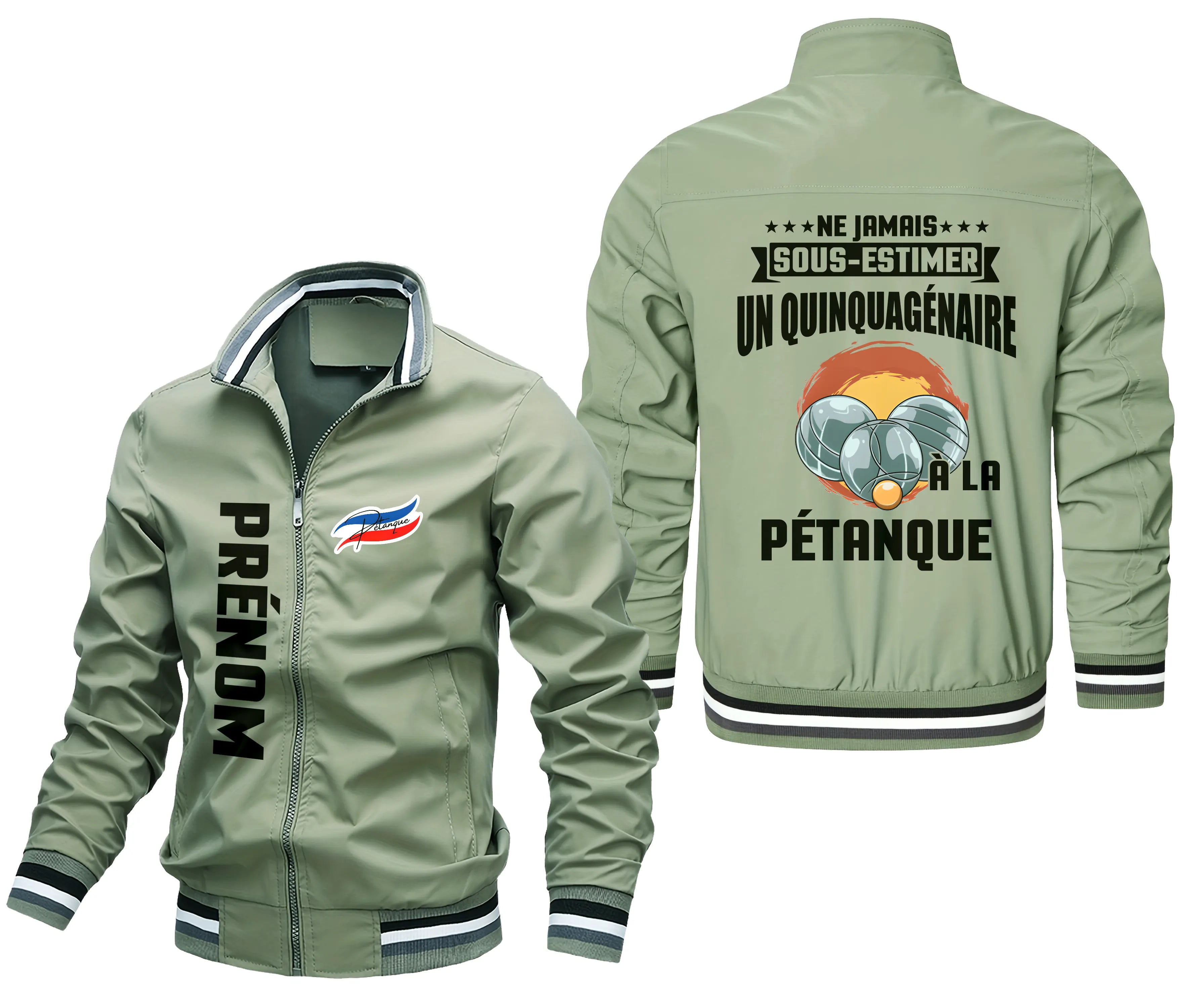 Veste De Sport Pétanque Personnalisée, Ne Jamais Sous Estimer Un Quinquagénaire  La Pétanque - CT09092345