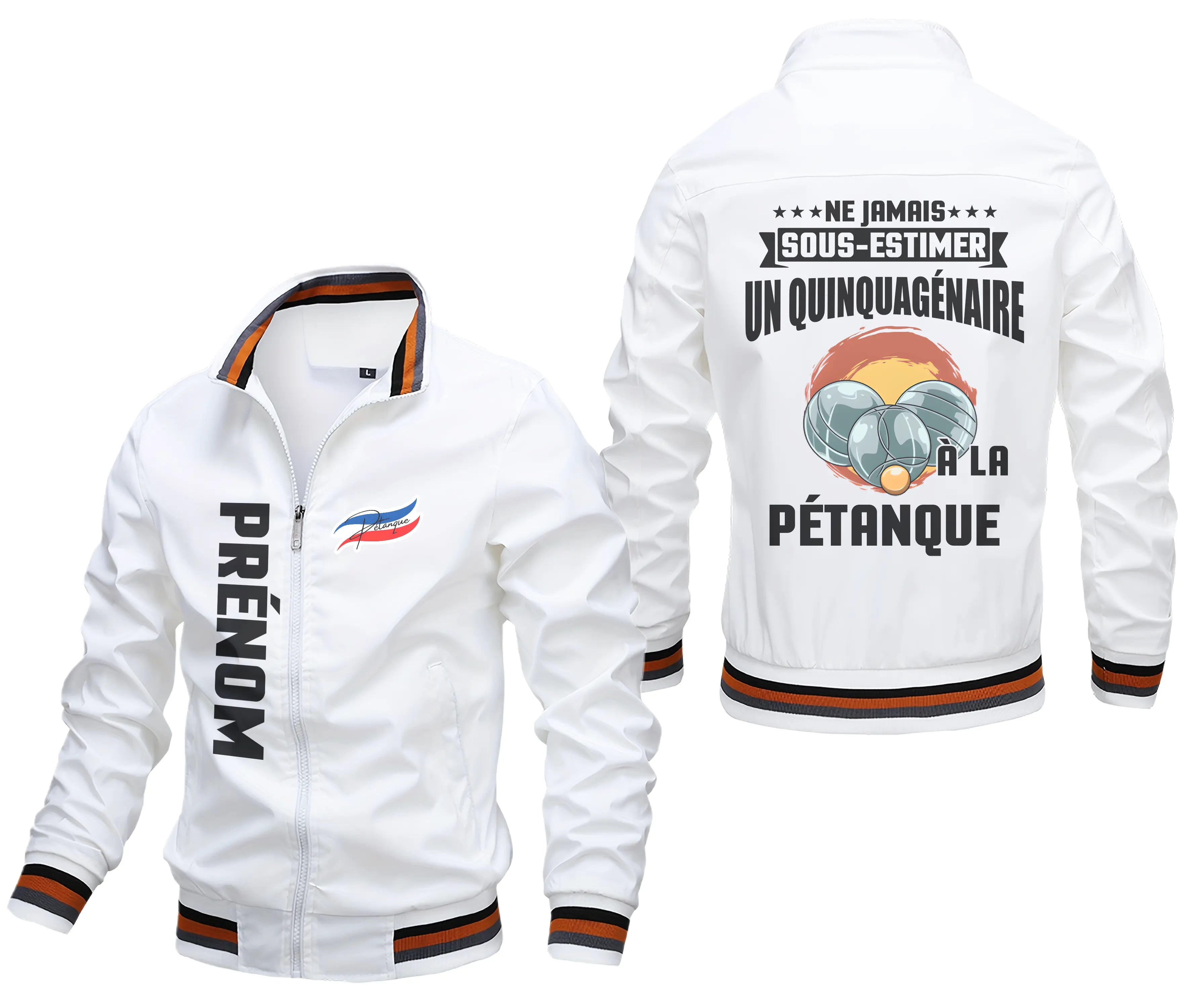 Veste De Sport Pétanque Personnalisée, Ne Jamais Sous Estimer Un Quinquagénaire  La Pétanque - CT09092345