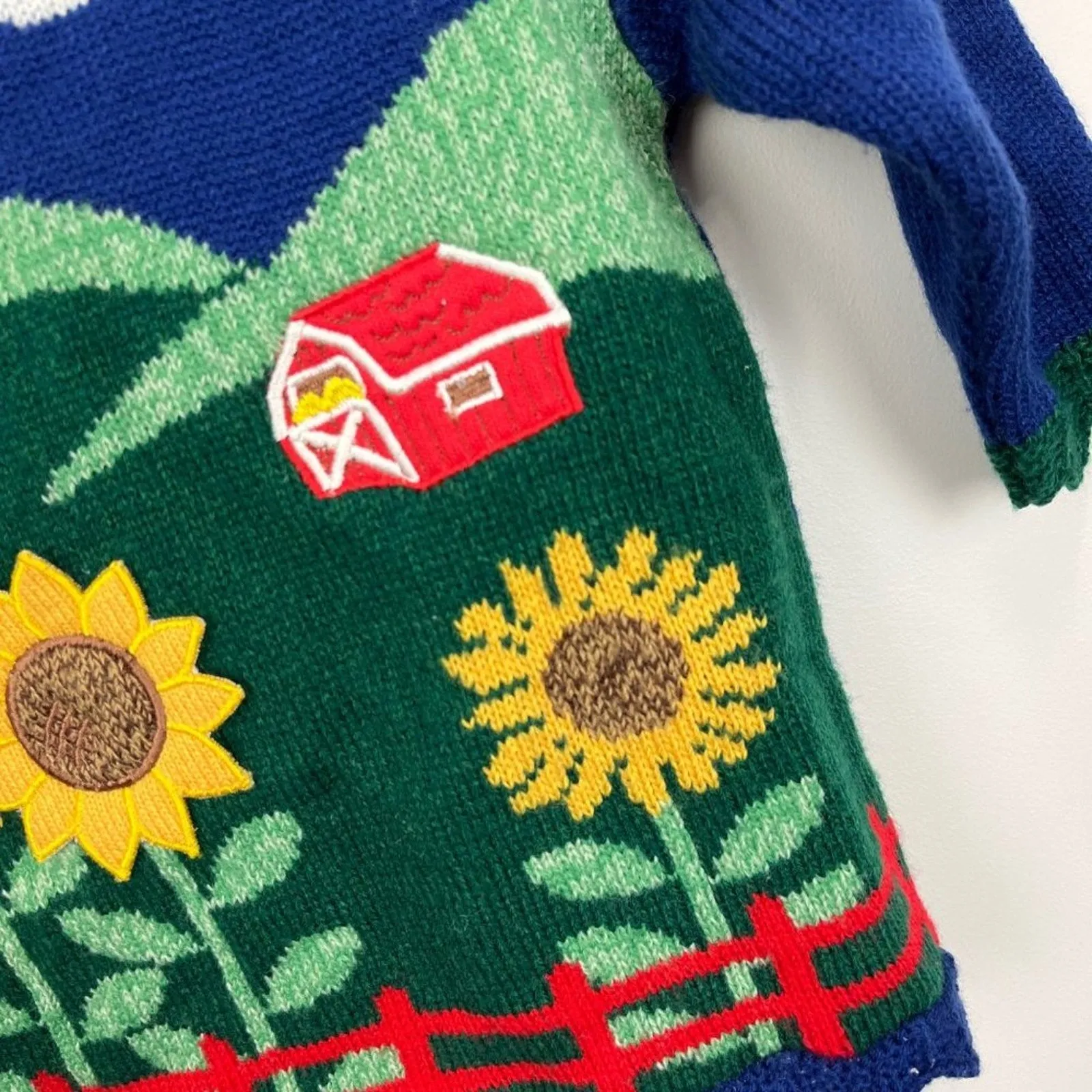 Vintage Baby Togs Sunflower Farm Sweater 18 Months