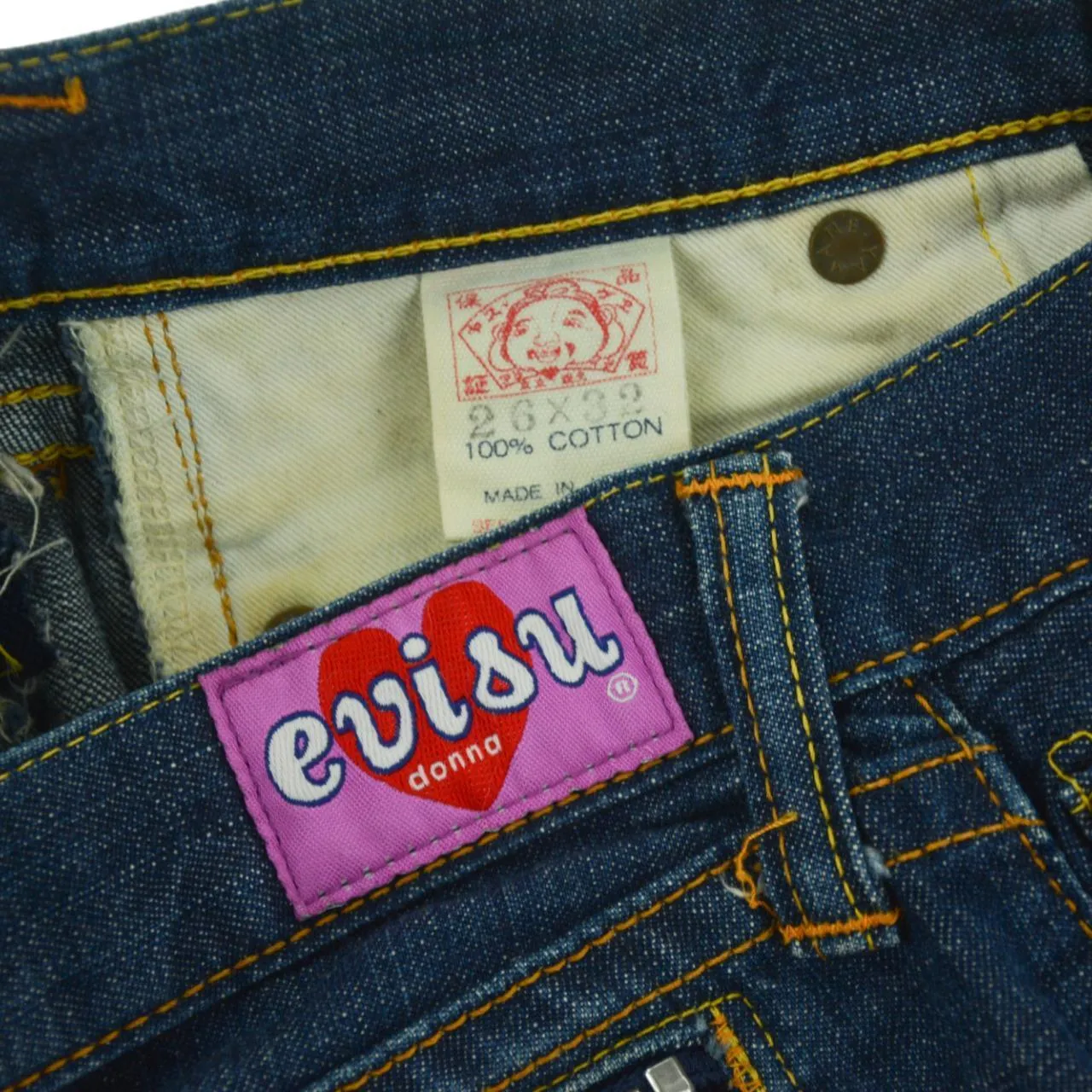 Vintage Evisu Double Gull Japanese Denim Jeans Women's Size W28