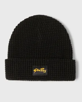 Waffle Beanie (Black)