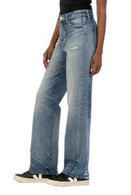 Women's KUT from the Kloth Sienna Relaxed Fit Wide Leg Jeans