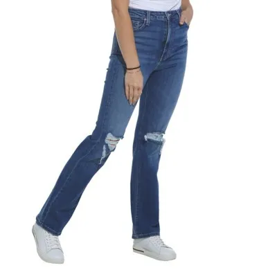 Women's Letter to Juliet Venice Distressed Slim Fit Straight Jeans