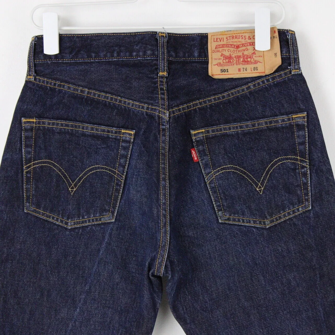 Womens LEVIS 501 Jeans Dark Blue | W29 L26