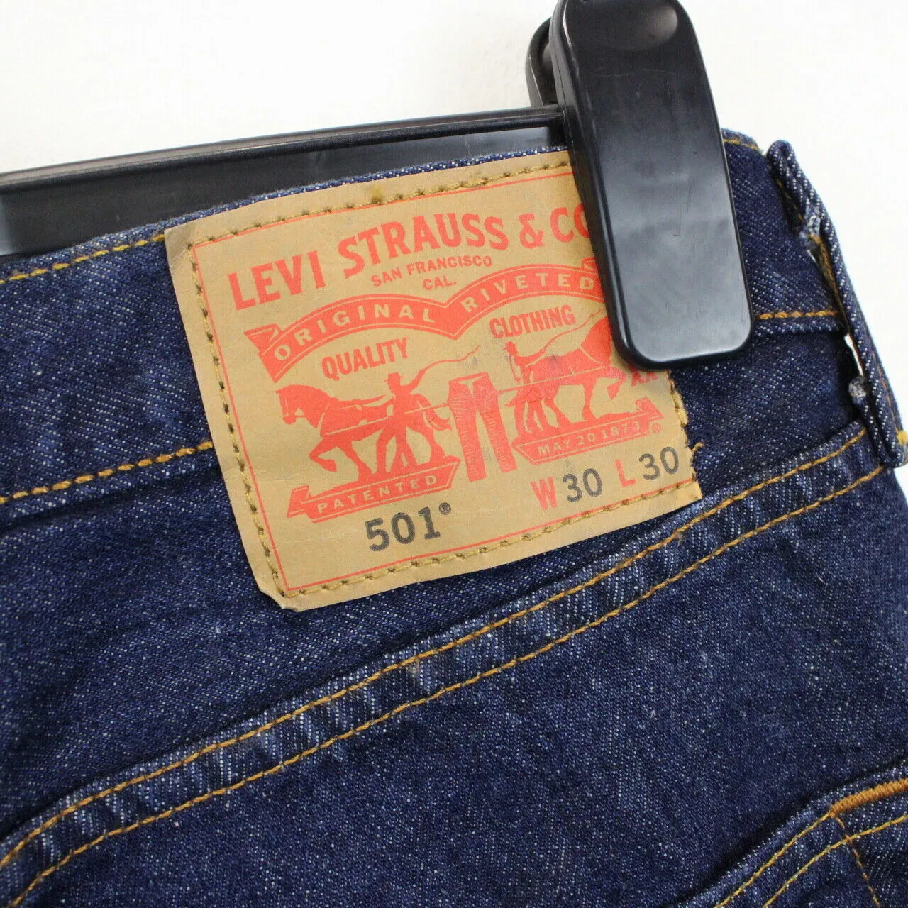 Womens LEVIS 501 Jeans Dark Blue | W32 L26