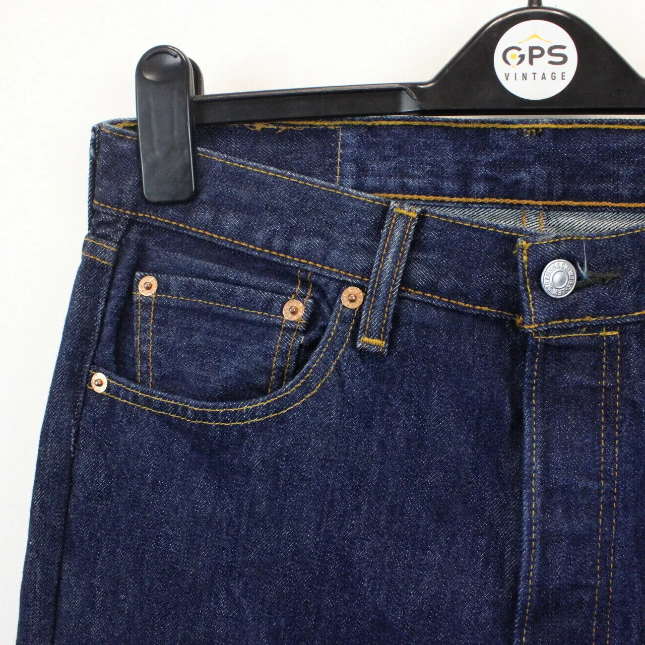 Womens LEVIS 501 Jeans Dark Blue | W32 L26