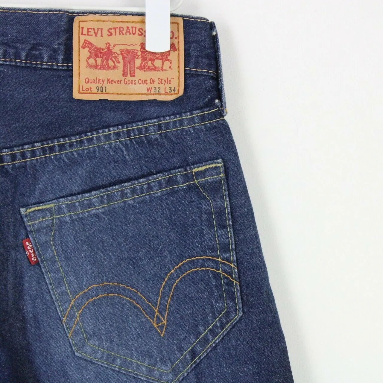 Womens LEVIS 901 Jeans Dark Blue | W32 L34