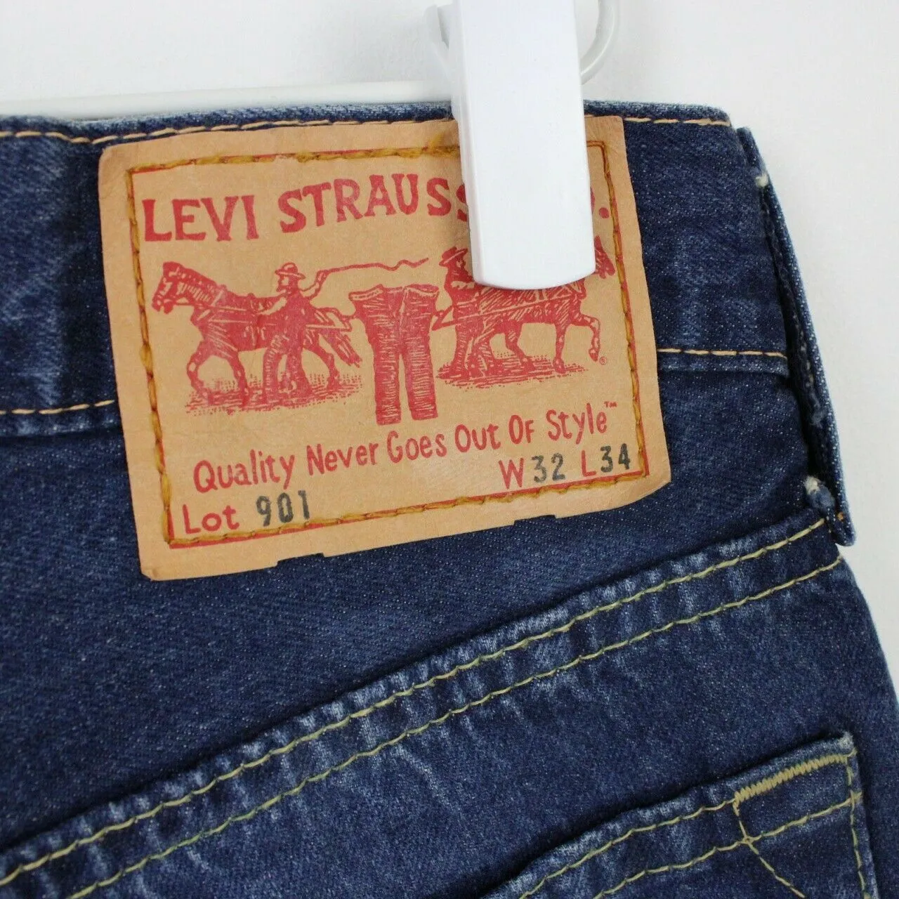 Womens LEVIS 901 Jeans Dark Blue | W32 L34