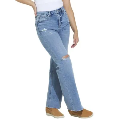 Women's Mica Denim Relaxed Fit Wide Leg Jeans