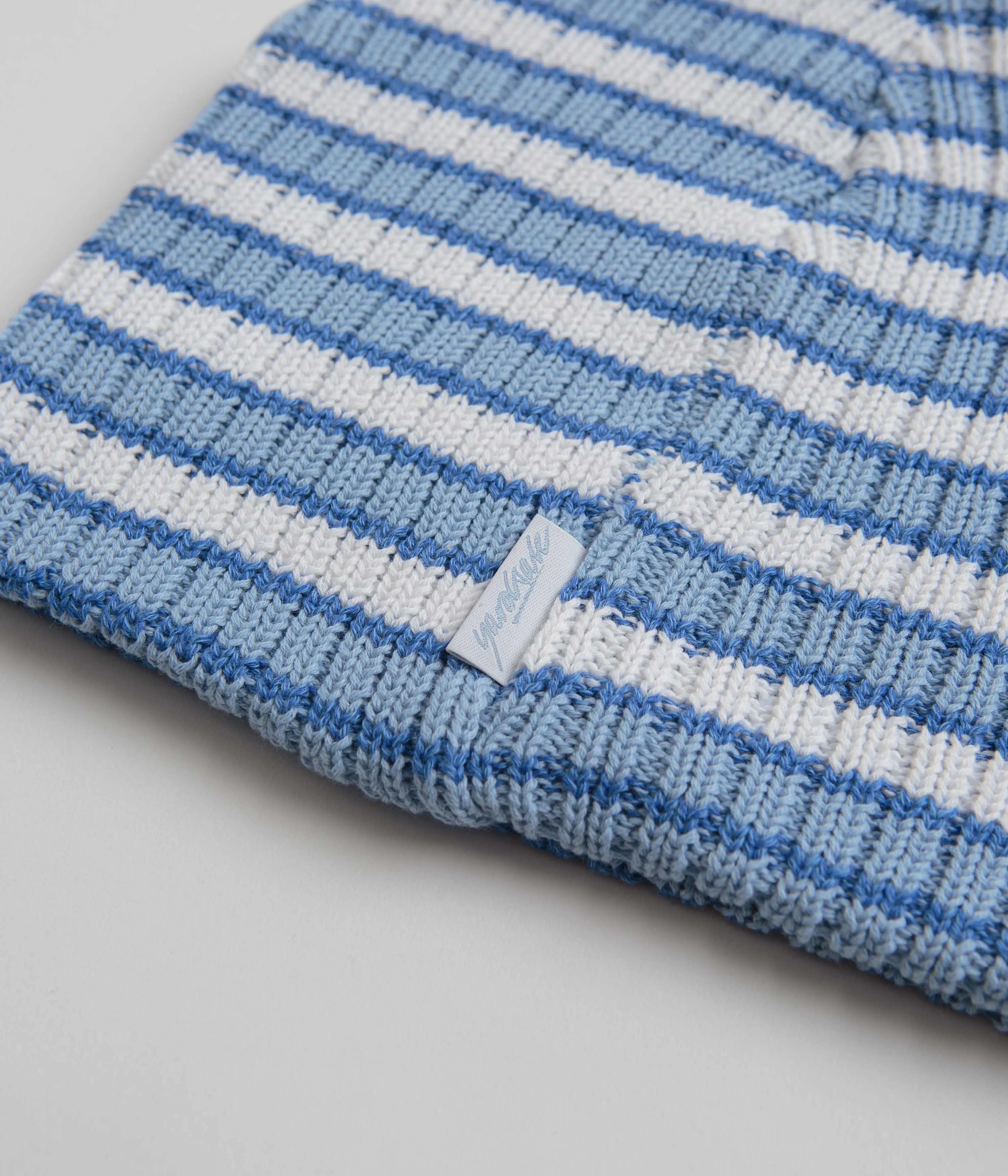 Yardsale Stripe Beanie - Blue / White